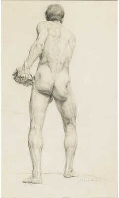 Григорьев Николай Михайлович. Обнаженный натурщик. Академическая постановка